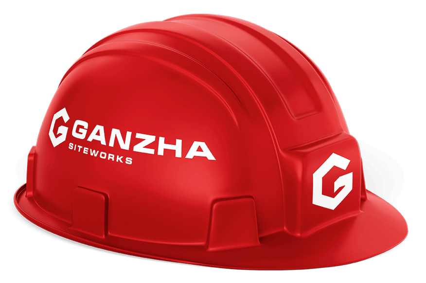Red Ganzha Siteworks hard hat